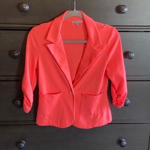 Neon Coral Blazer